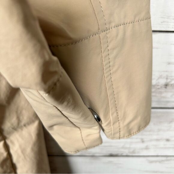 GAP Hooded Water Resistant Oversized Anorak Parka Nylon Travel Rain Coat S - Picture 8 of 10